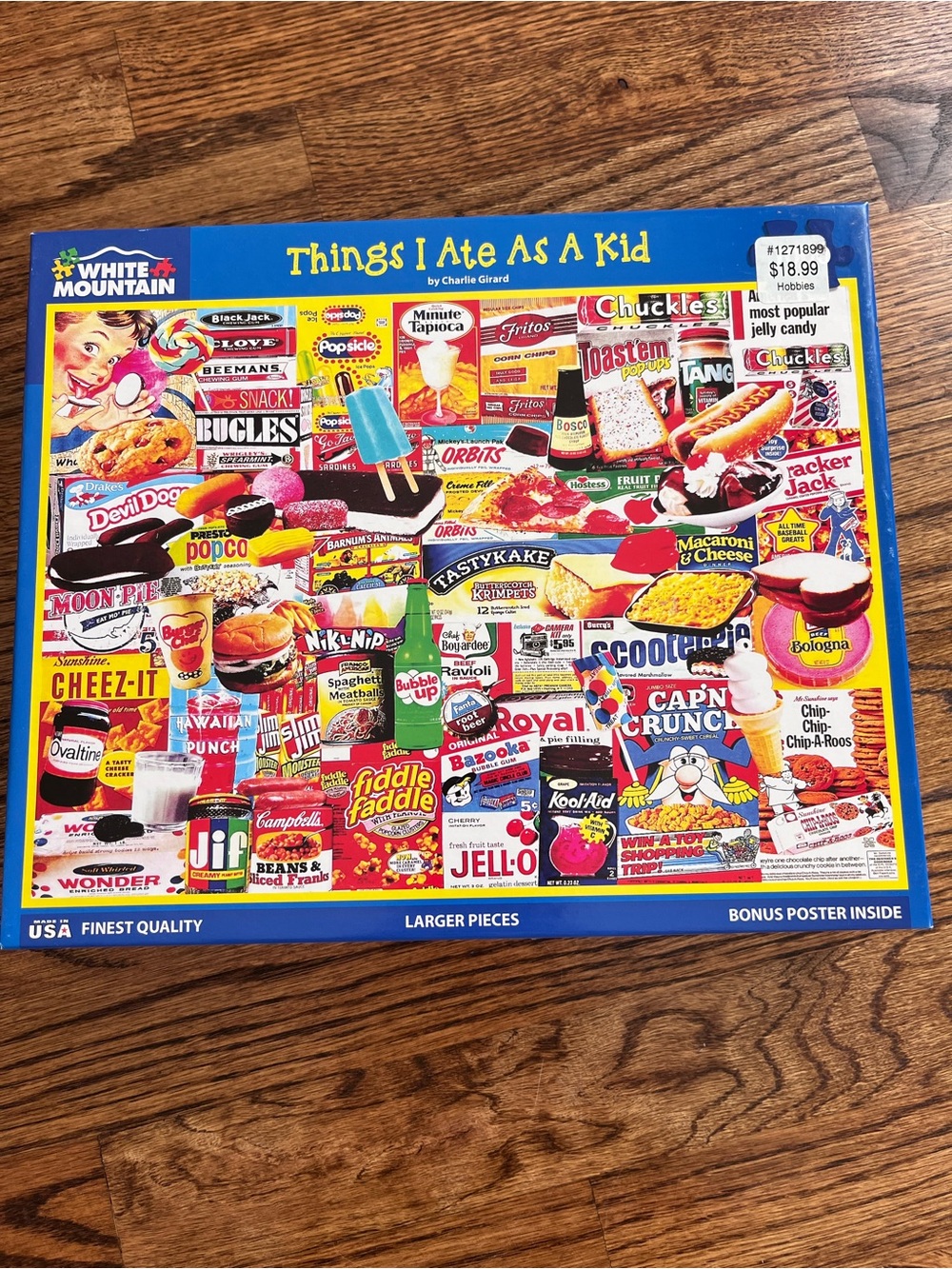 White Mountain 'Things I Ate As A Kid' 1000 Piece Jigsaw Puzzle